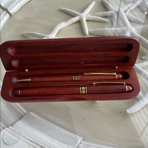 Sea Legs Wooden Pen Set with Gold Accents